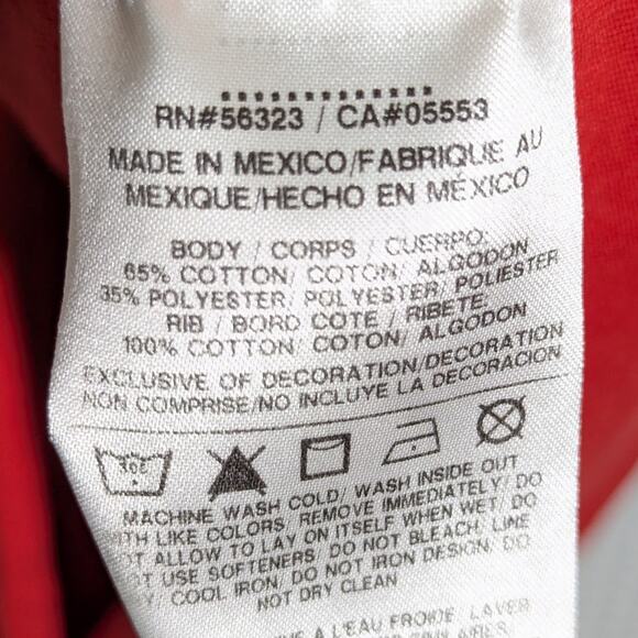 Nike Georgia Bulldogs T Shirt L Red Dri Fit Short Sleeve Football Graphic Tee - Picture 4 of 5